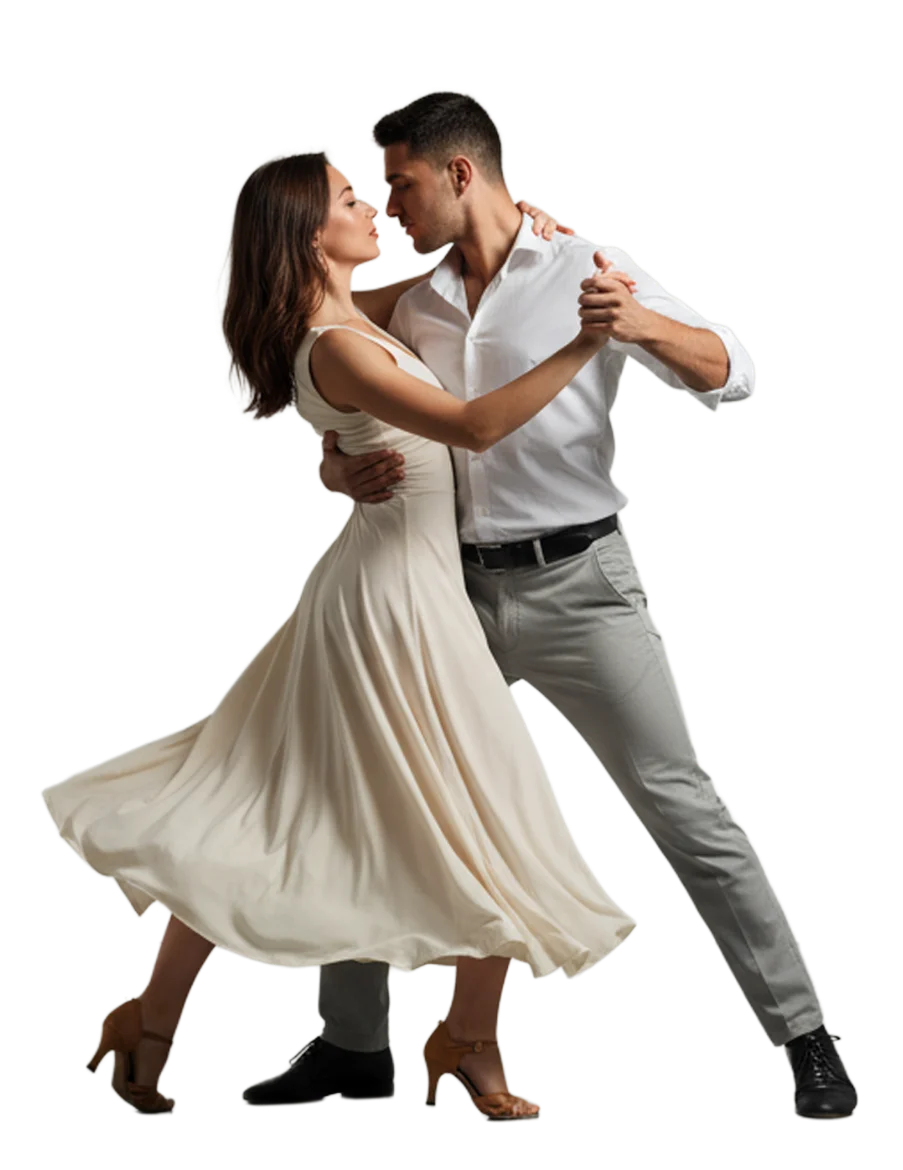 Couple dansant la bachata à Cachan – danse romantique et moderne.