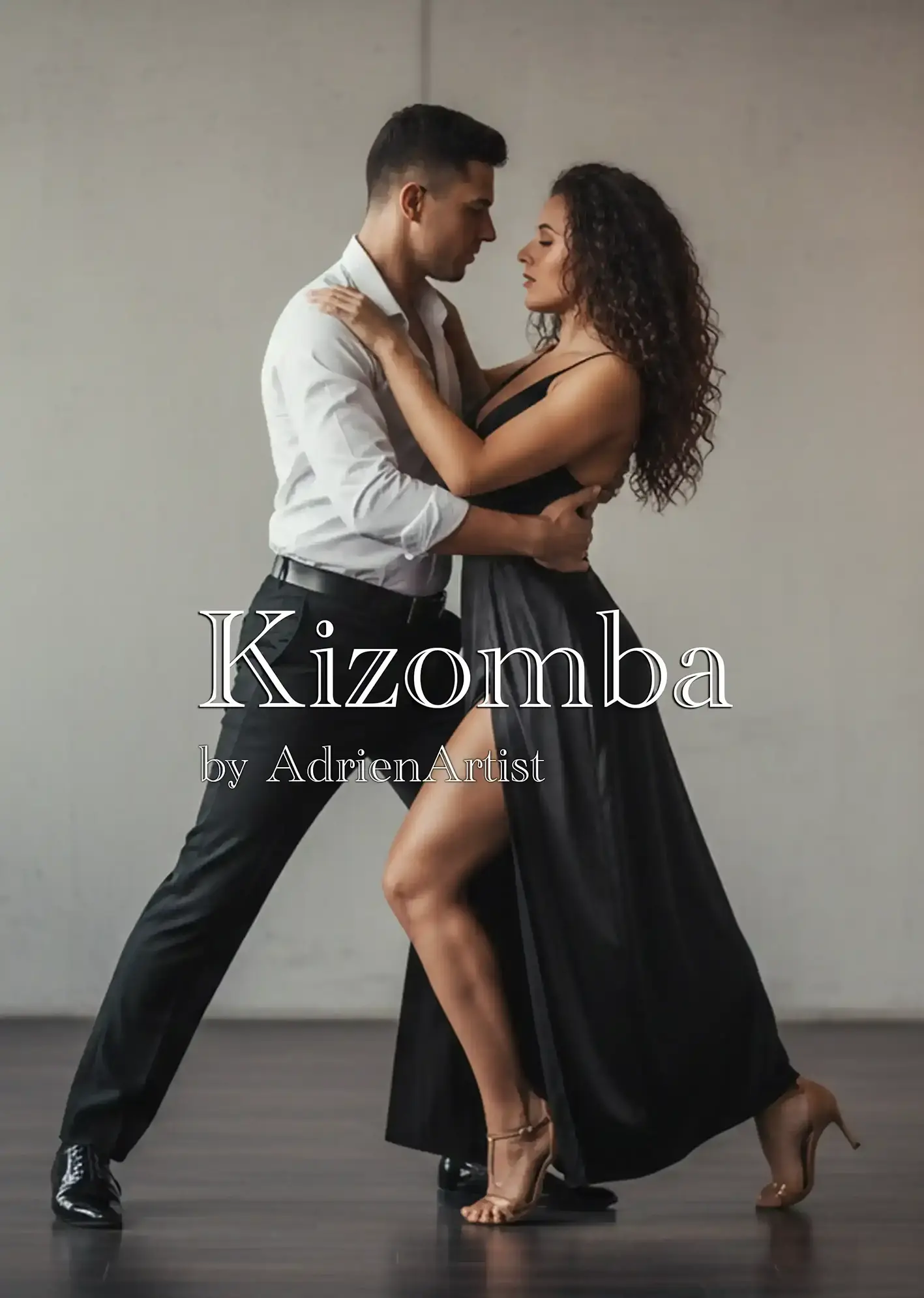 Couple dansant la Kizomba avec fluidité – apprentissage pas à pas grâce aux tutoriels YouTube d’Adrien Artist